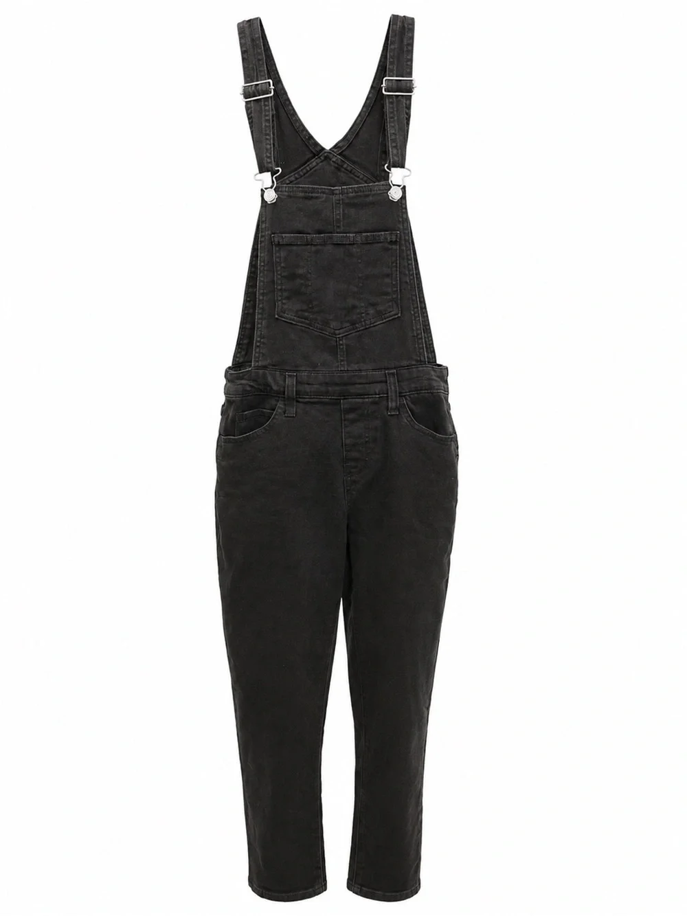 Signature by Levi Strauss Black Slim Denim Overalls